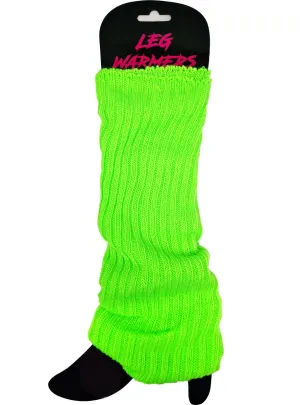Neon Green 80s Leg Warmers Costume Accessory