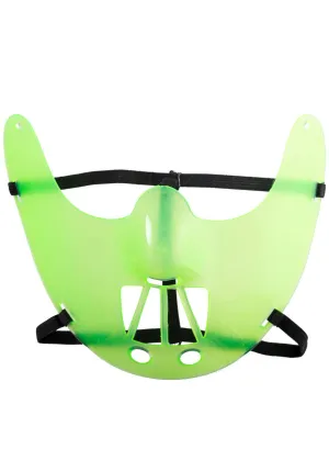 Neon Green Face Restraint Cannibal Mask Accessory