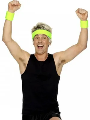 Neon Green Sport Sweatbands