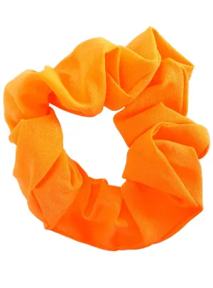 Neon Orange 1980s Hair Scrunchie Costume Accessory