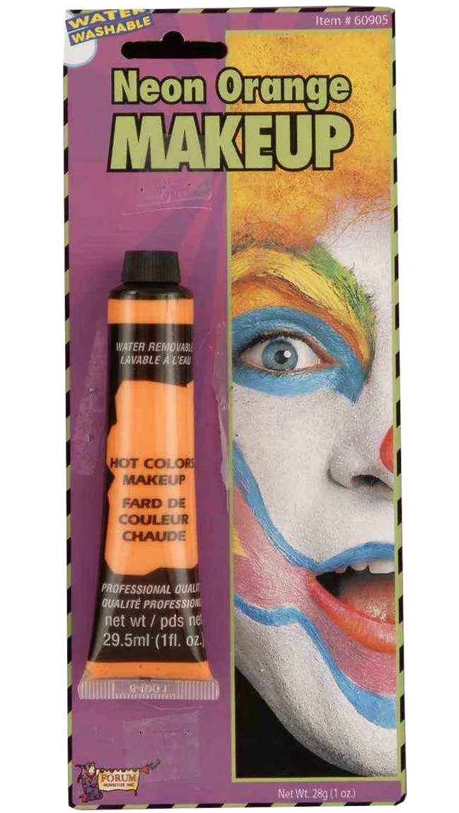 Neon Orange Water Based Cream Face Paint