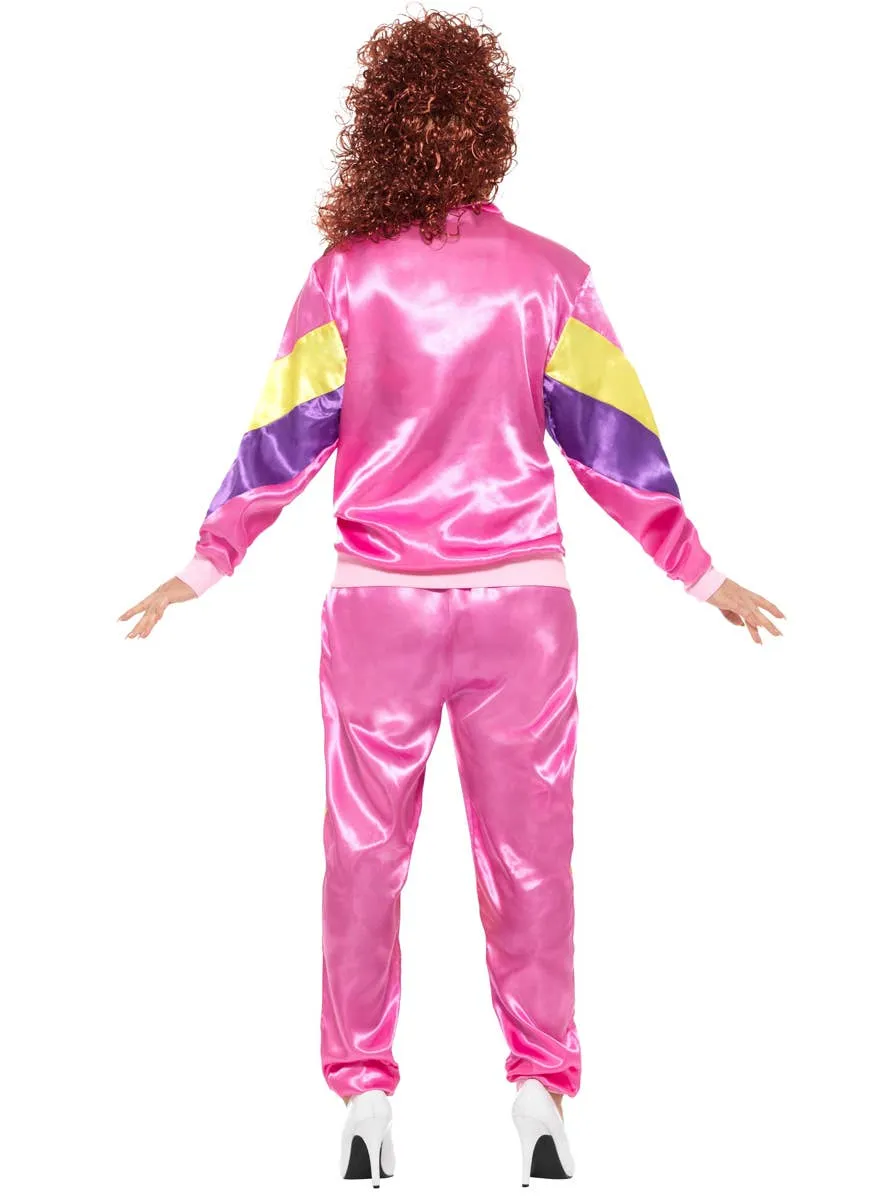 Neon Pink 1980s Womens Shell Suit Costume