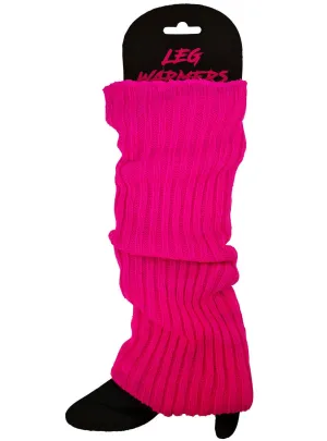 Neon Pink 80s Leg Warmers Costume Accessory