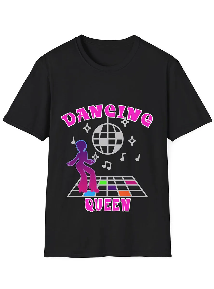 Neon Pink Dancing Queen 70s Costume Shirt