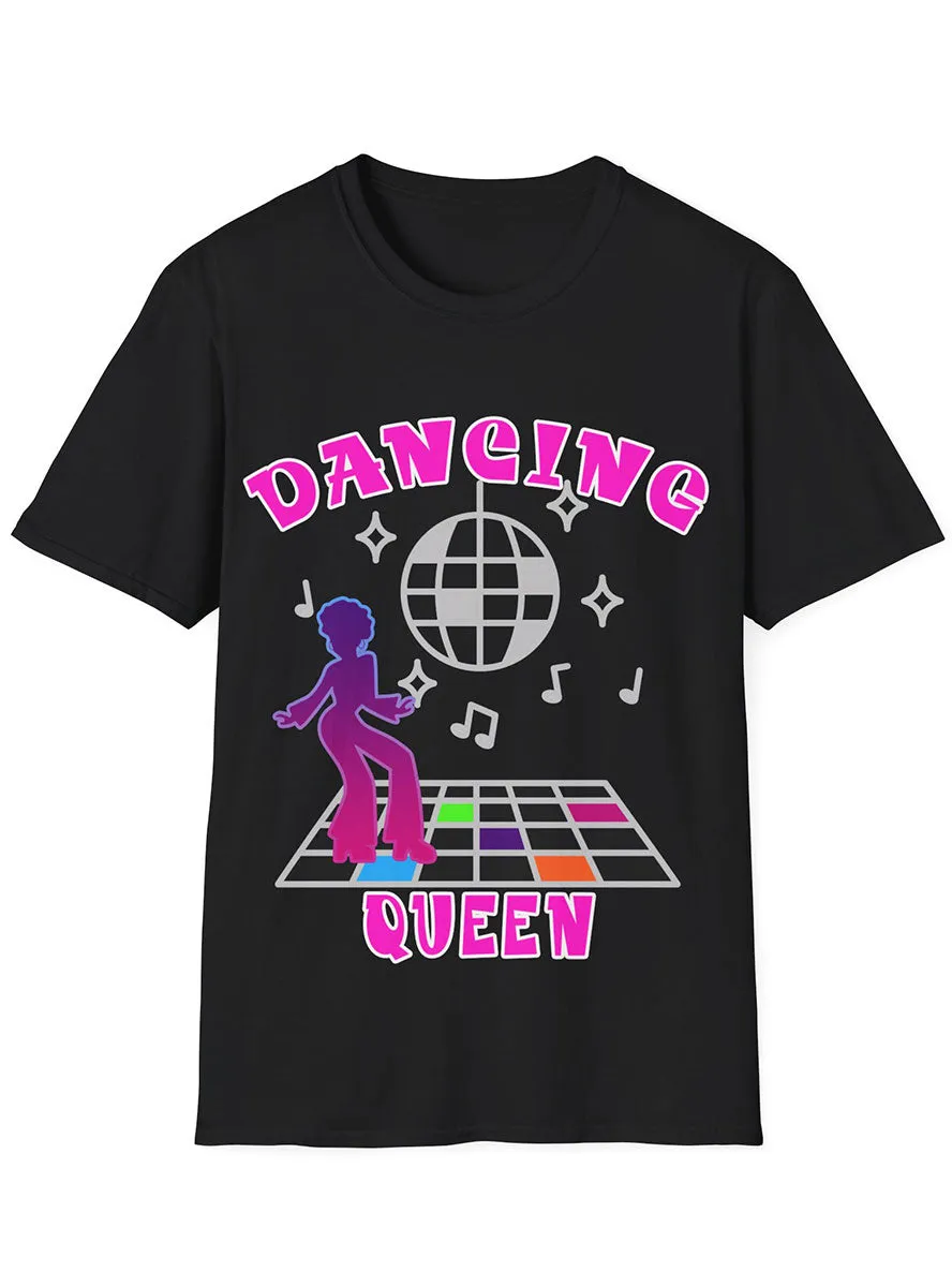Neon Pink Dancing Queen Plus Size 70s Costume Shirt