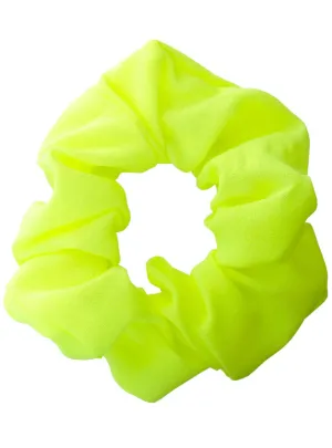 Neon Yellow 1980s Hair Scrunchie Costume Accessory