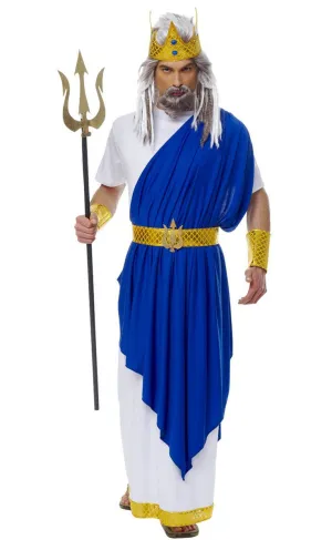 Neptune Mens Roman God Costume