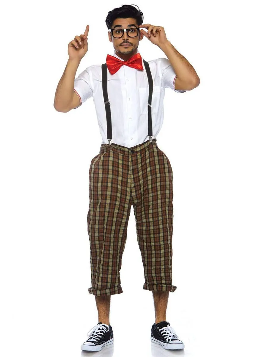 Nerdy Nerd Mens 1950s Fancy Dress Costume