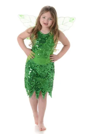 Neverland Fairy Girls Tinkerbell Costume