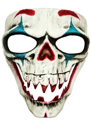 Nightmare Skeleton Clown Face Halloween Costume Mask