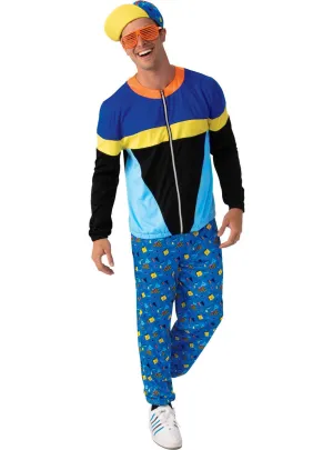 Nineties Guy Mens Blue Rapper Dress Up Costume