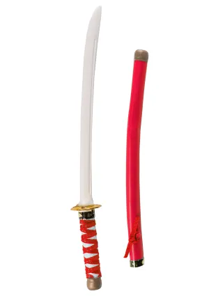 Ninja Katana Sword Costume Weapon - Red