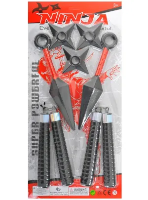 Ninja Warrior 7 Piece Fake Weapon Set