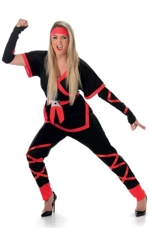 Ninja Warrior Womens Fancy Dress Costume