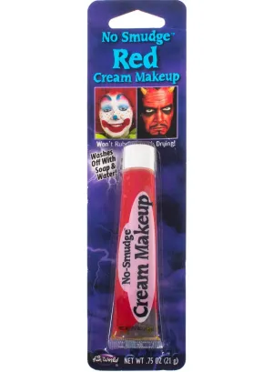 No Smudge Red Cream Costume Makeup