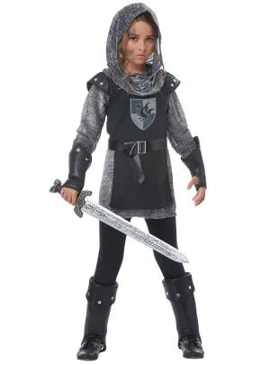 Noble Knight Girls Fancy Dress Costume
