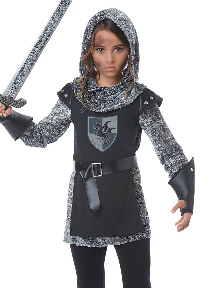 Noble Knight Girls Fancy Dress Costume