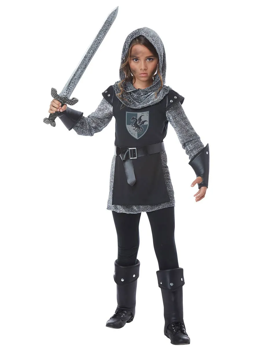 Noble Knight Girls Fancy Dress Costume