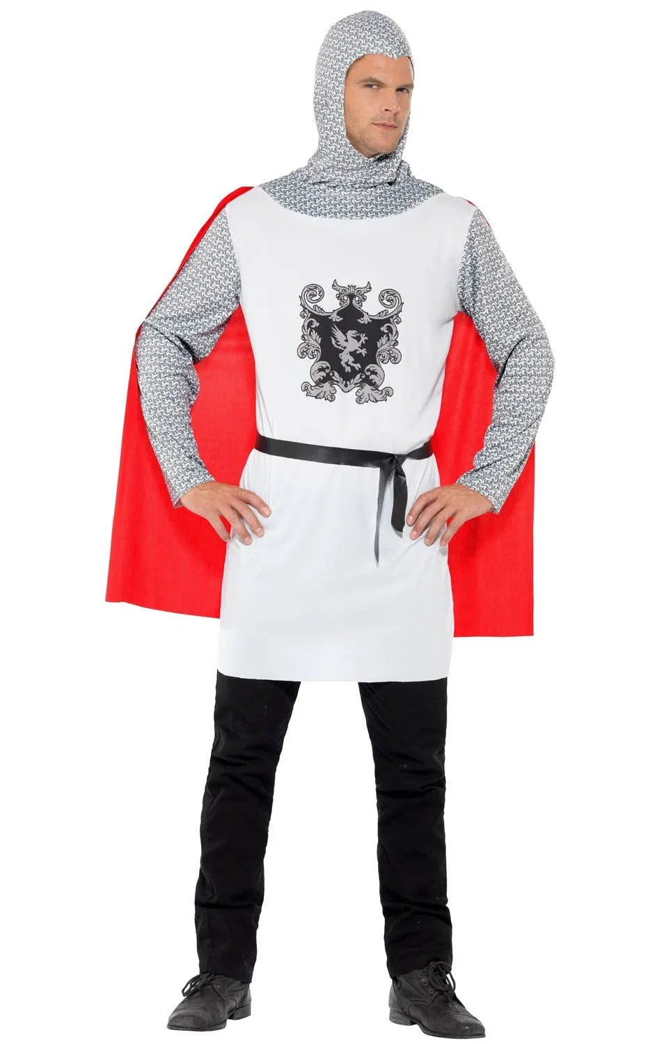 Noble Knight Mens Medieval Fancy Dress Costume