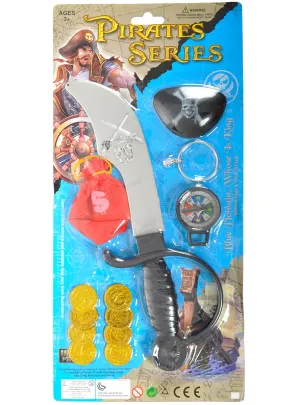 Novelty 6 Piece Swashbuckling Pirate Accessory Set