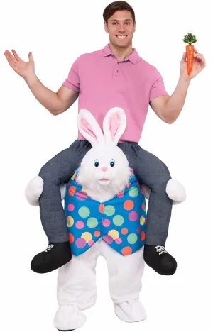 Novelty Adults Easter Bunny Piggyback Costume