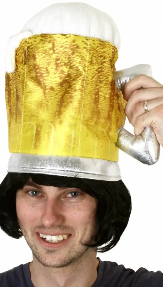 Novelty Adults Oktoberfest Beer Stein Costume Hat