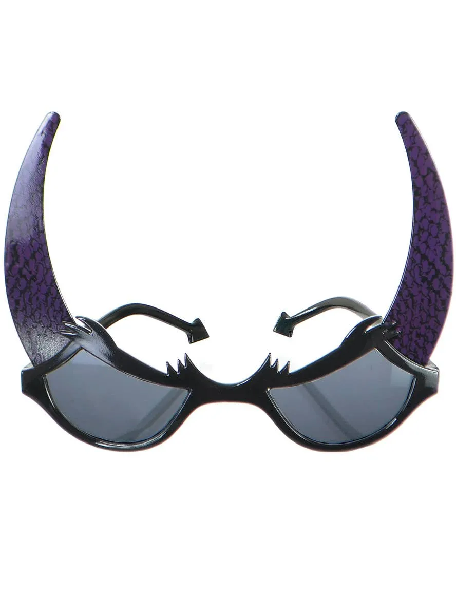 Novelty Black and Purple Devil Halloween Glasses