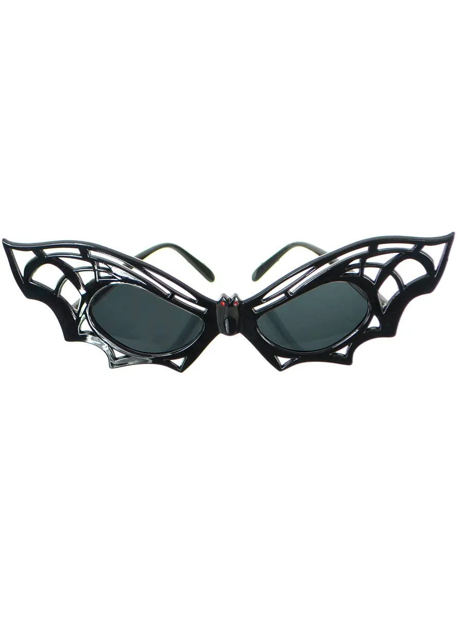 Novelty Black Bat Frame Halloween Costume Glasses