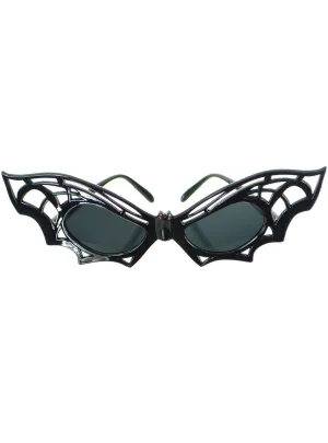 Novelty Black Bat Frame Halloween Costume Glasses