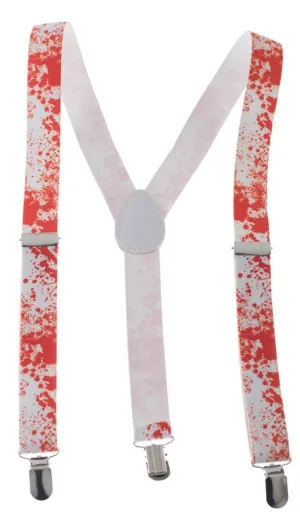 Novelty Blood Splatter Halloween Suspenders