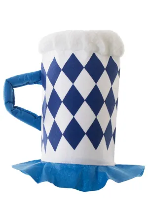 Novelty Blue Beer Stein Oktoberfest Hat