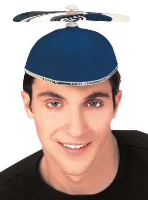 Novelty Blue Propeller Costume Hat