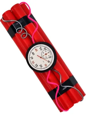 Novelty Dynamite Sticks with Stopwatch Costume Weapon