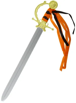 Novelty Gold Handle Pirate Sword Toy Weapon