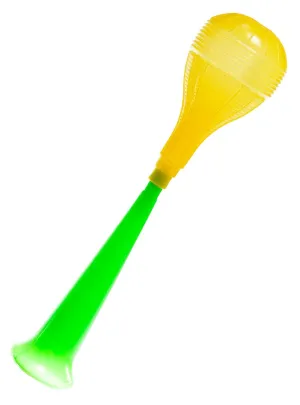 Novelty Green and Yellow Honking Horn Costume Accessory