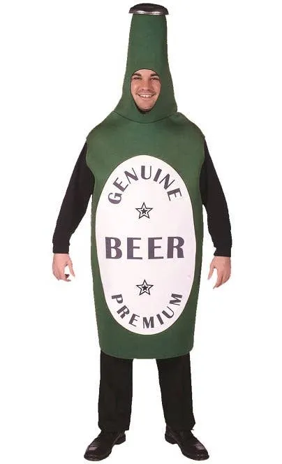 Novelty Green Beer Bottle Adults Fancy Dress Costume