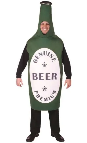 Novelty Green Beer Bottle Adults Fancy Dress Costume