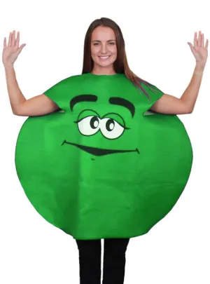 Novelty Green M&M Character Womens Costume