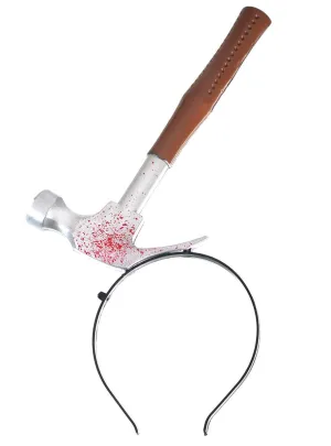 Novelty Hammer in Head Halloween Costume Headband