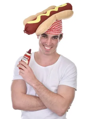 Novelty Hot Dog Costume Hat