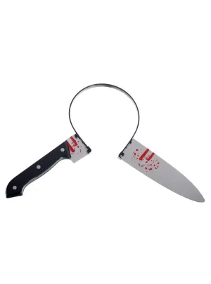 Novelty Knife in Head Halloween Costume Headband