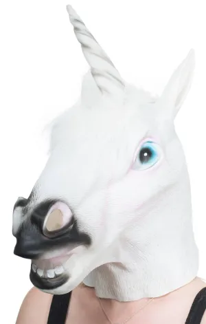 Novelty Latex Unicorn Costume Mask