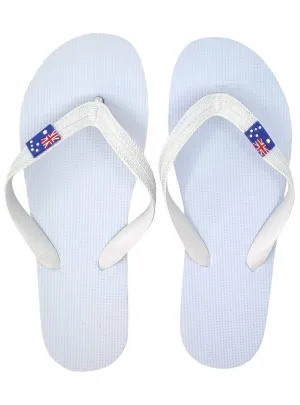 Novelty Light Blue Australian Flag Thongs