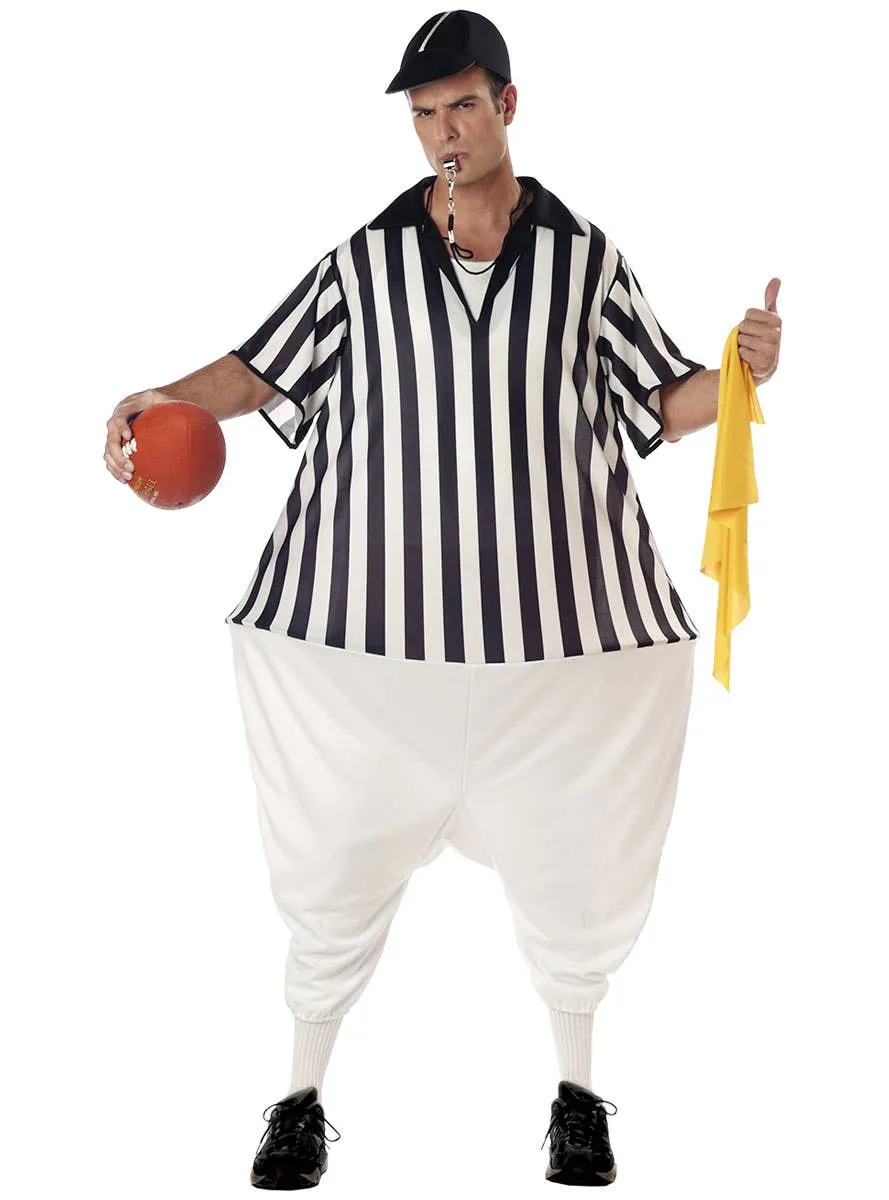 Novelty Mens Referee Fancy Dress Costume