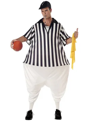 Novelty Mens Referee Fancy Dress Costume