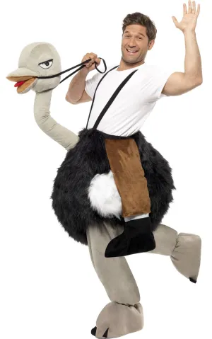 Novelty Ostrich Ride Adults Fancy Dress Costume