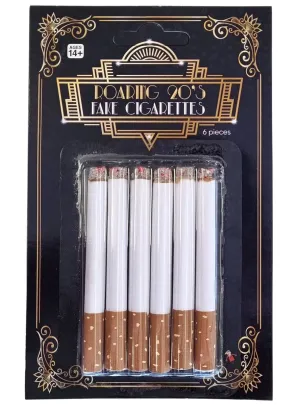 Novelty Pack of 6 Fake Cigarettes Costume Accessory