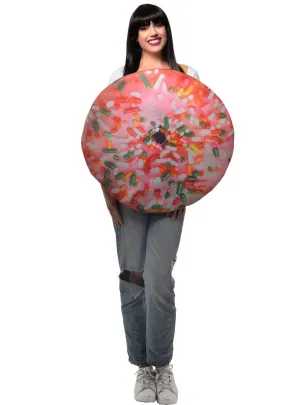 Novelty Pink Donut with Sprinkles Adults Costume