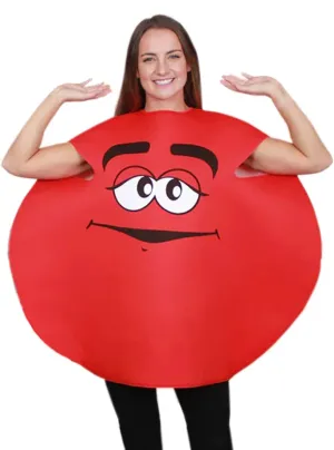 Novelty Red M&M Character Womens Costume