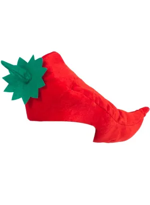 Novelty Red Plush Chilli Costume Hat